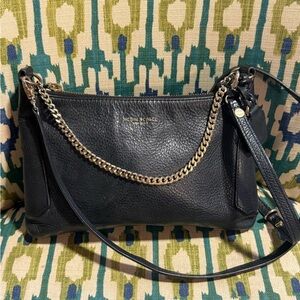Michael Kors Elegant Black Leather Crossbody Bag